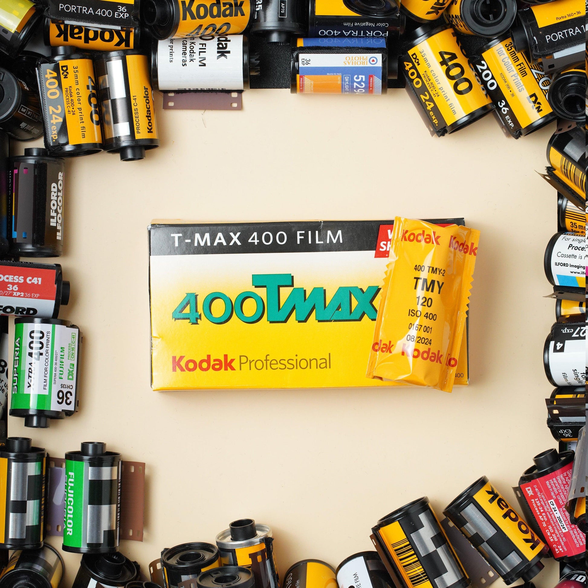 Kodak TMax 400 120 Medium Format Versatile B&W Film - Irohas Photo