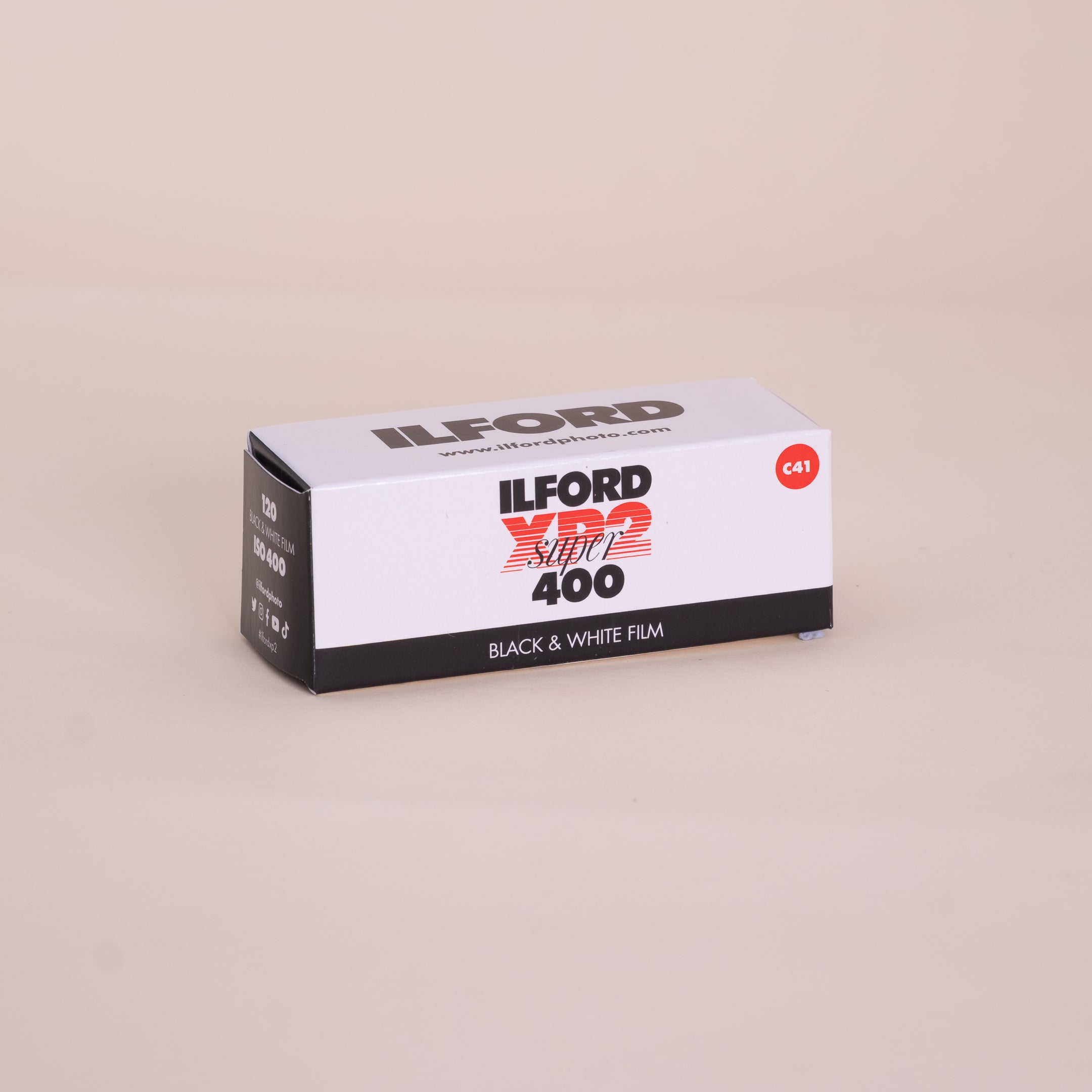 Ilford XP2 400 120 Medium Format C41 B&W Film
