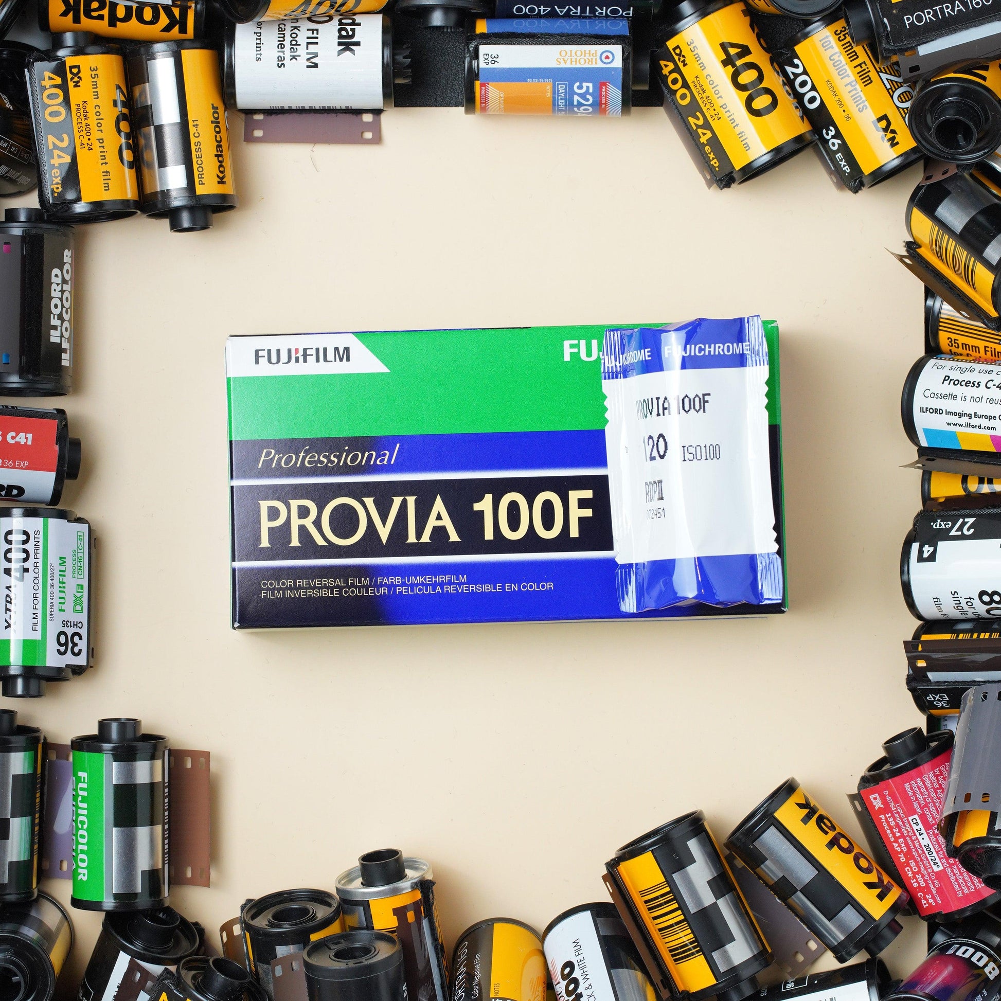 Fujifilm Provia 100F 120 Medium Format Slide Film - Irohas Photo