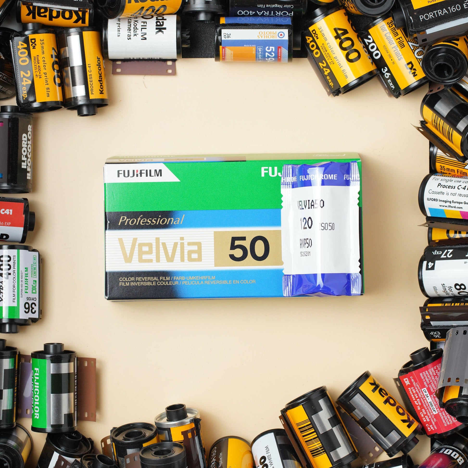 Fujifilm Velvia 50 120 Medium Format Vivid Color Slide Film - Irohas Photo