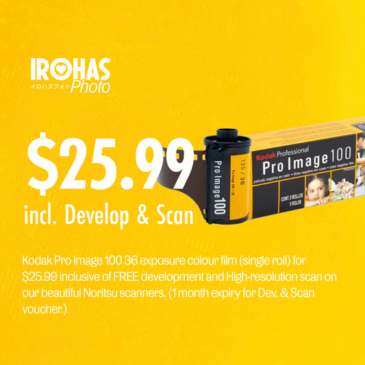 Kodak Pro Image 100 (Single roll) w/ FREE Dev. & Scan (Valid for 30 days)