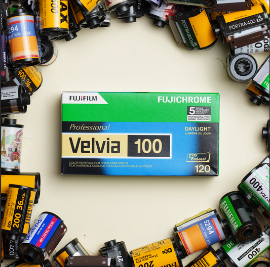 Fujifilm Velvia 100 120 Medium Format Slide Film